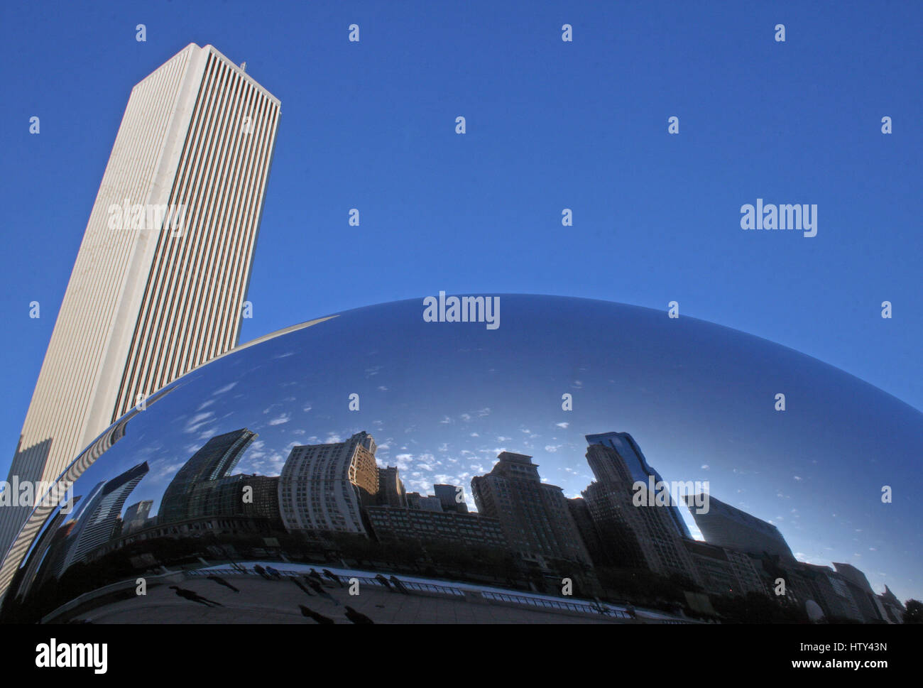Cloud Gate Sculpture a Chicago, USA Foto Stock