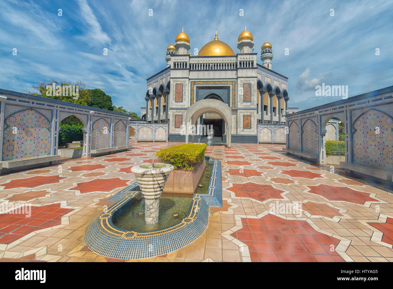 Jame'ASR Hassanil Bolkiah moschea in Bandar Seri Begawan, Brunei Foto Stock