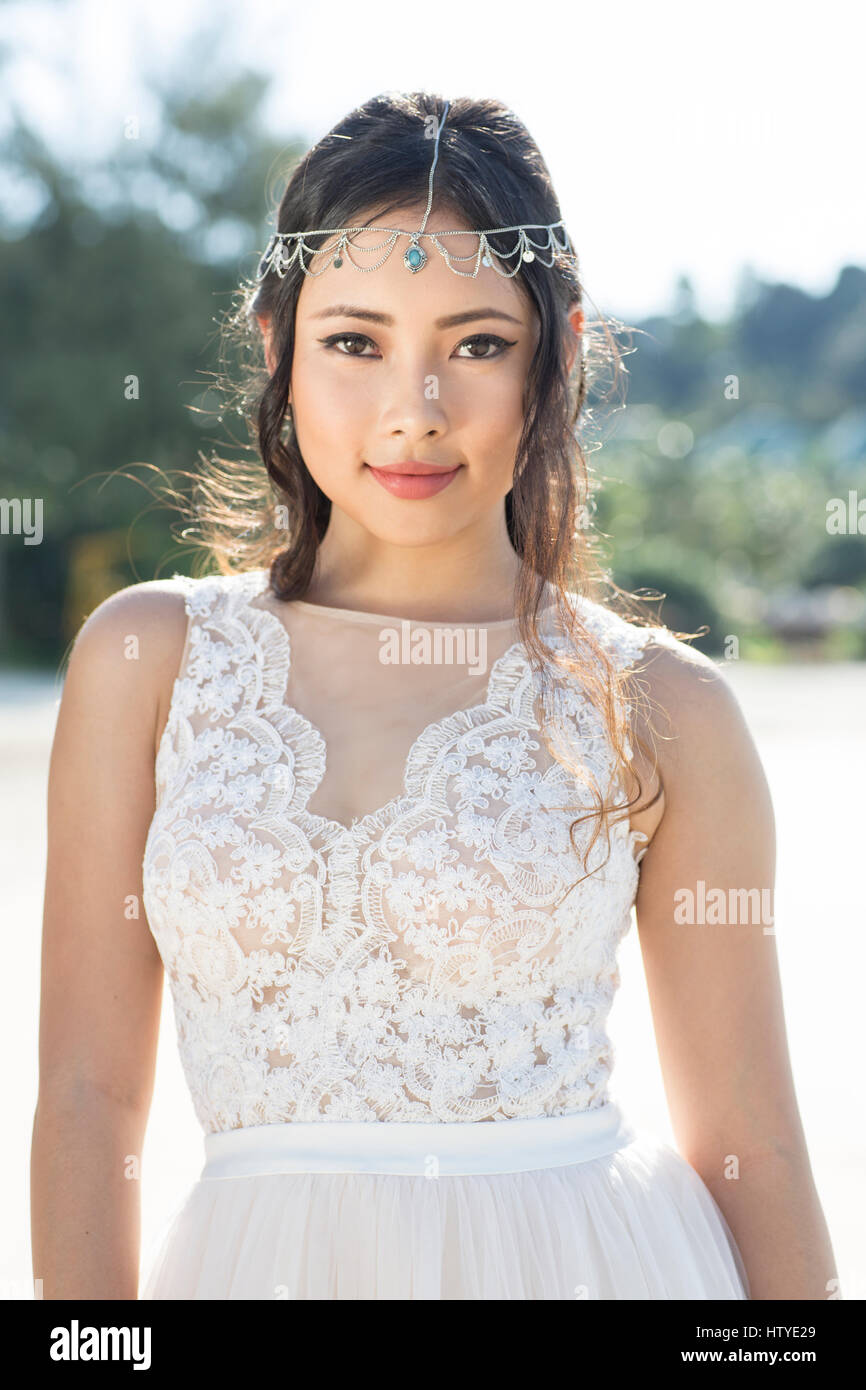 Ritratto di un bride asiatico, Bali, Indonesia Foto Stock Ritratto di un bride asiatico, Bali, Indonesia Foto Stock