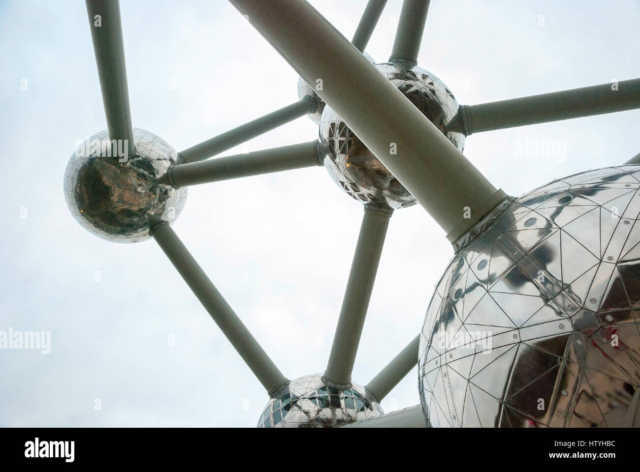 Bruxelles, Belgio - 15 Marzo: Atomium edificio progettato da André Waterkeyn per Expo 58 a Bruxelles in Belgio adottate il 15 marzo 2015 Foto Stock