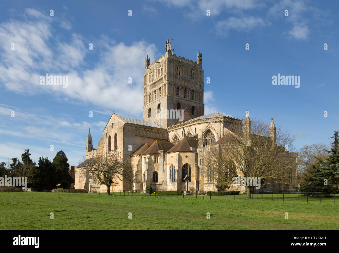 Tewkesbury Abbey, GLOUCESTERSHIRE REGNO UNITO Foto Stock