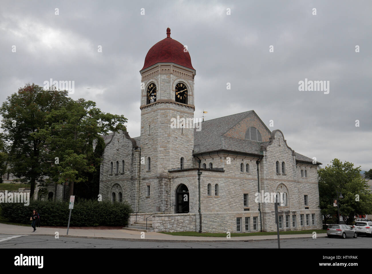Williams College edificio nel centro di Williamstown, Berkshire County, Massachusetts, Stati Uniti. Foto Stock