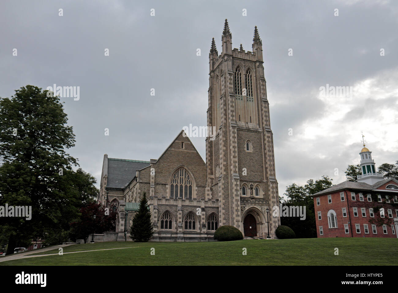 Thompson Memorial Chapel in Williamstown, Berkshire County, Massachusetts, Stati Uniti. Foto Stock