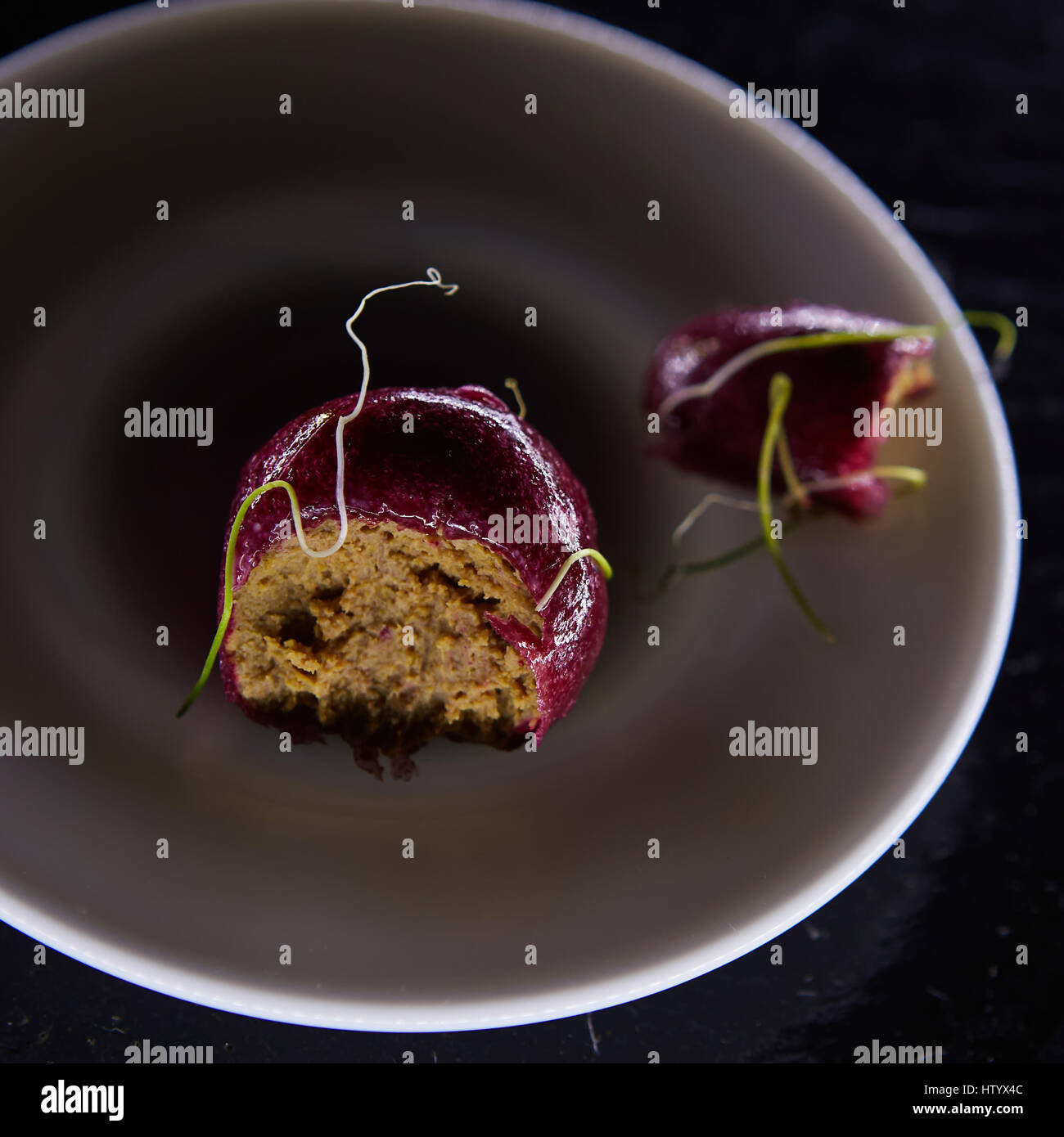 Antipasto di foie gras in jelly Foto Stock