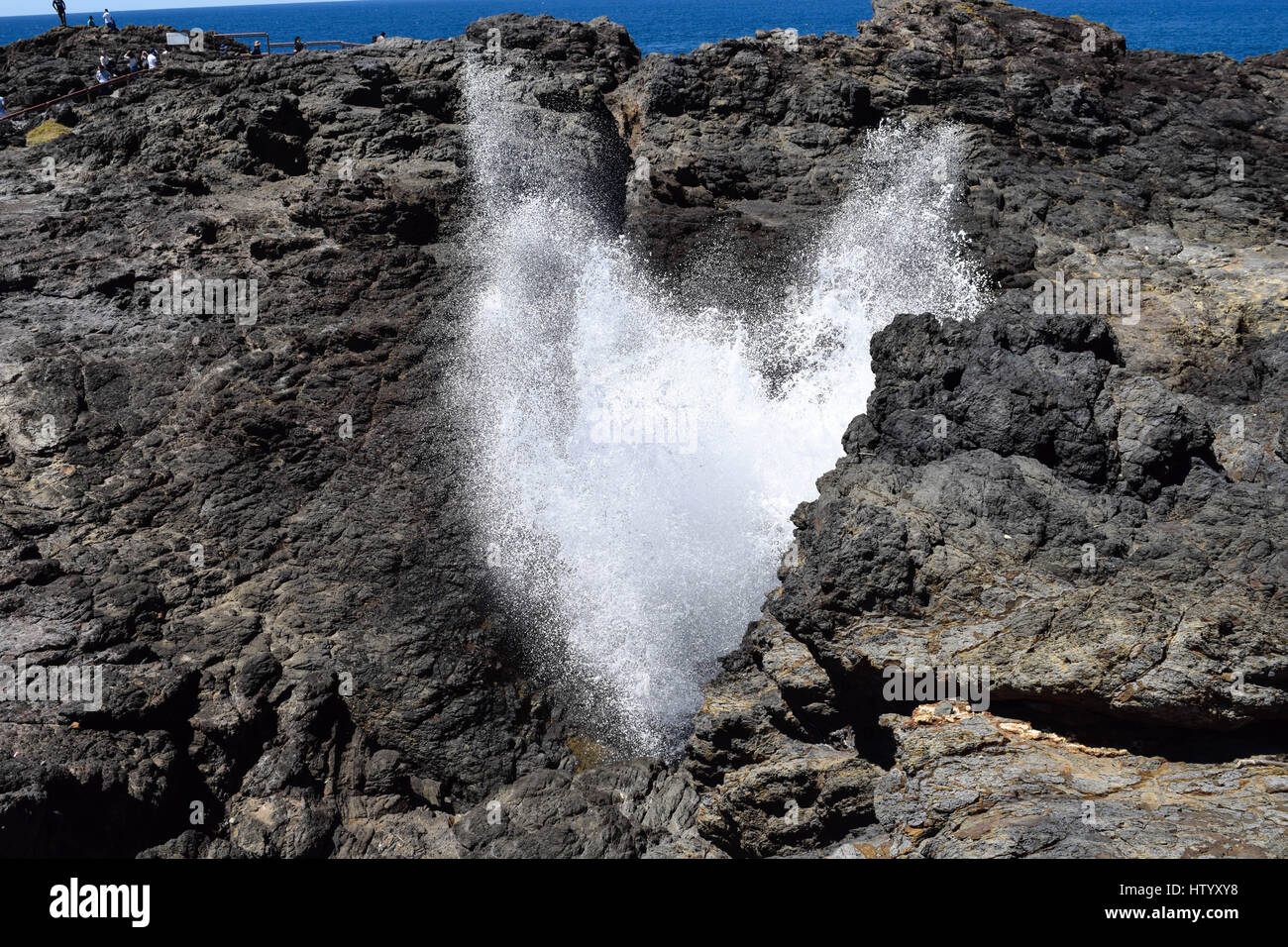 La kiama blowhole Foto Stock