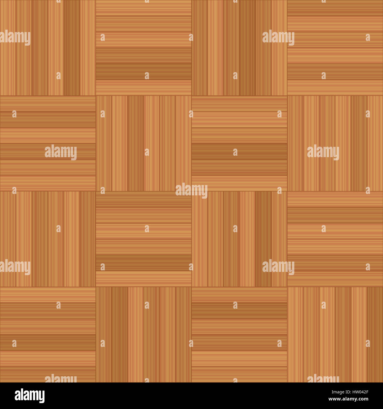 Mosaico parquet - illustrazione di quadrati di pavimento in legno del modello - seamless estensibile in tutte le direzioni. Foto Stock