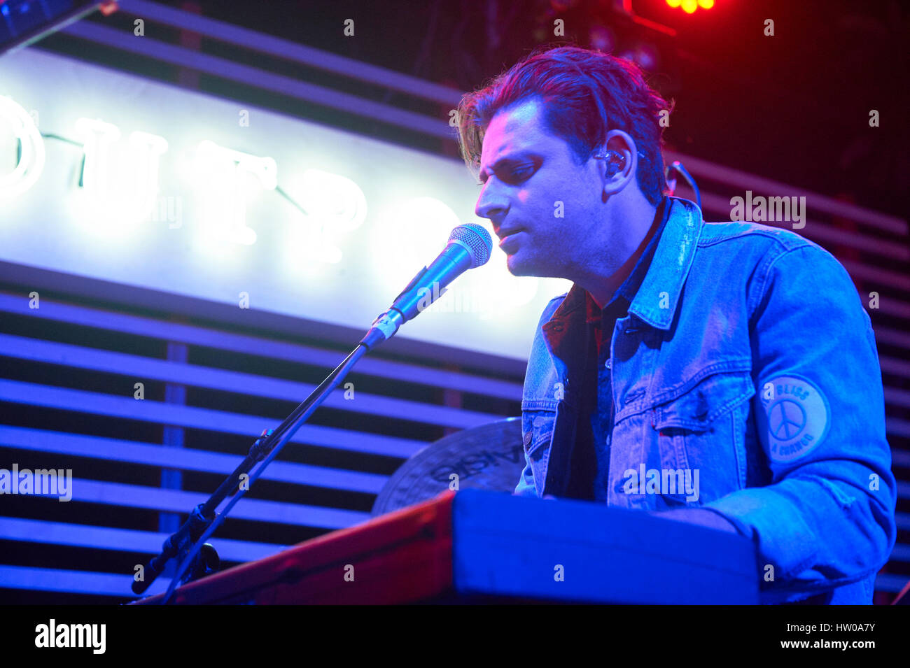 Austin, TX, Stati Uniti d'America xiv Mar, 2017 Lo Luna eseguire a Levi's avamposto al SXSW 2017 il 14 marzo 2017 di Austin in Texas Foto Stock