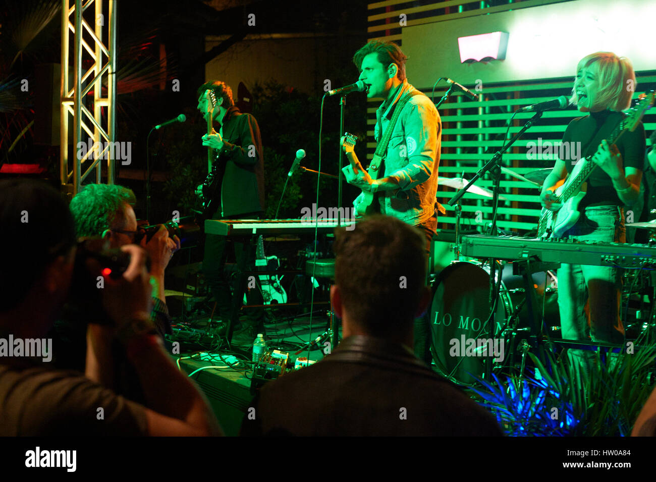 Austin, TX, Stati Uniti d'America xiv Mar, 2017 Lo Luna eseguire a Levi's avamposto al SXSW 2017 il 14 marzo 2017 di Austin in Texas Foto Stock