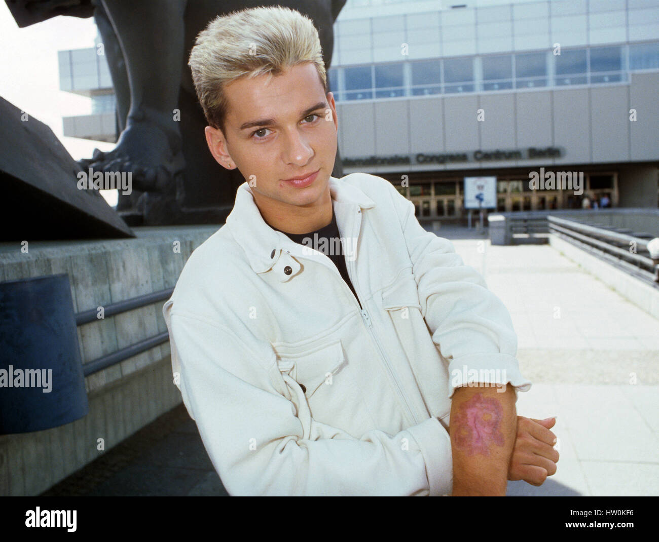 Depeche Mode (Dave Gahan) su 01.04.1983 in München Monaco di Baviera. | Utilizzo di tutto il mondo Foto Stock