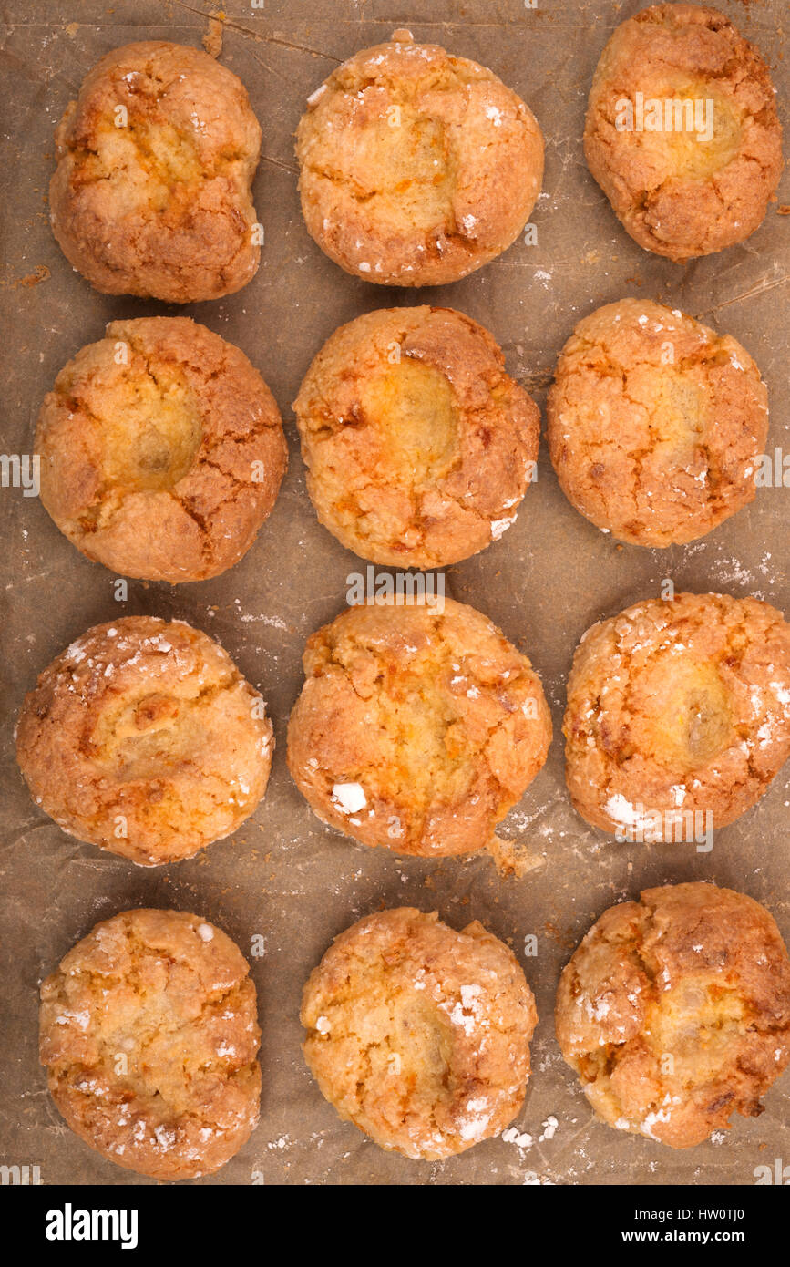 Pasticcini fatti in casa de Mandorie (soft biscotti di mandorle) Foto Stock
