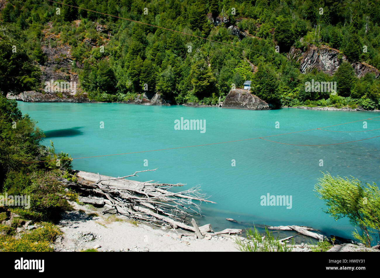 Palena Fiume - Parco Nazionale di Corcovado - Cile Foto Stock