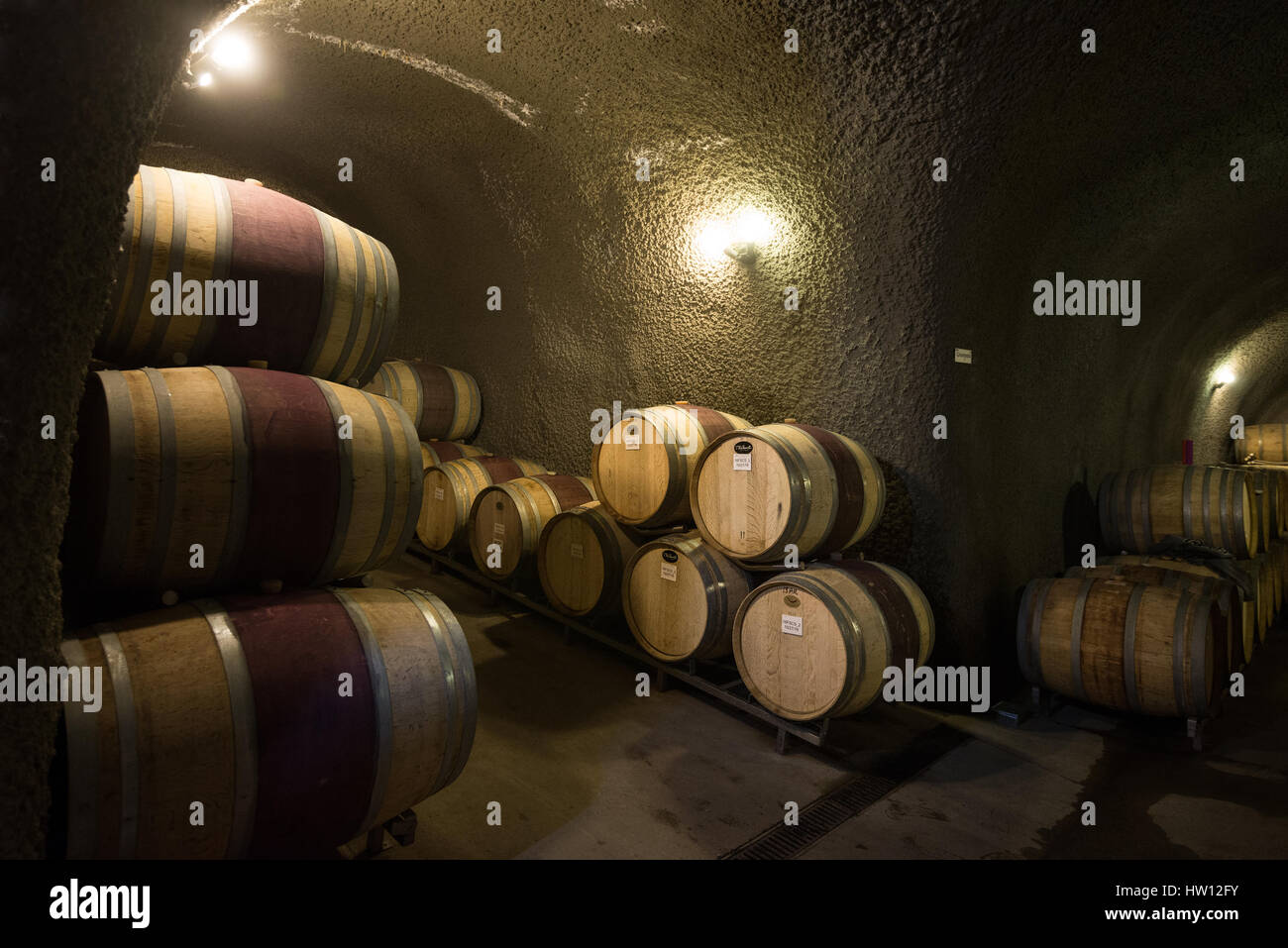 Eberle cantina si trova a Paso Robles California nota per le grotte di vino e degustazione di vino locale. Foto Stock