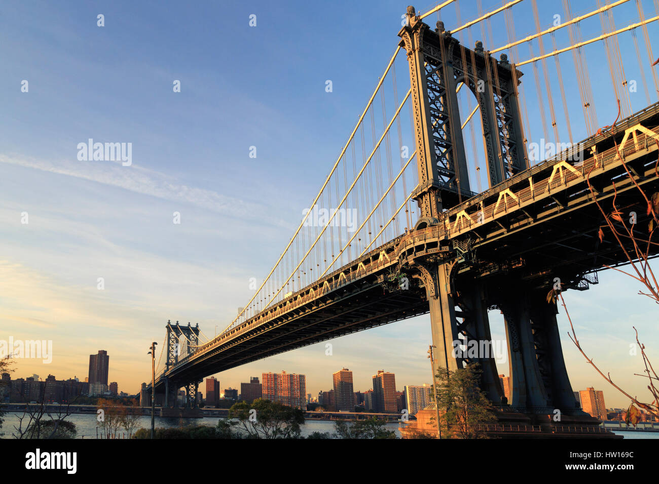 Stati Uniti d'America, New York New York City Manhattan Bridge Foto Stock