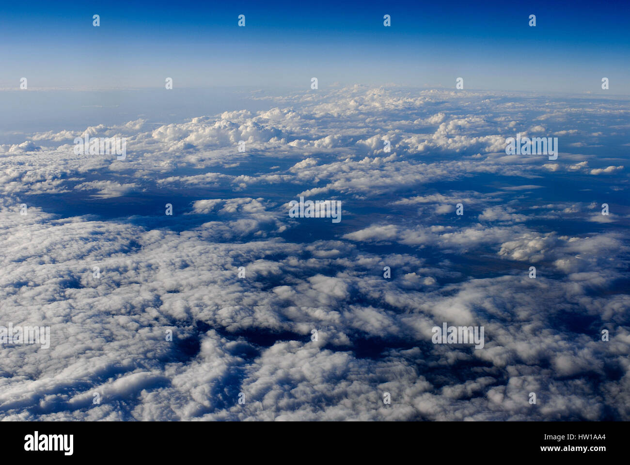 Nuvole di sopra, Wolke von oben Foto Stock