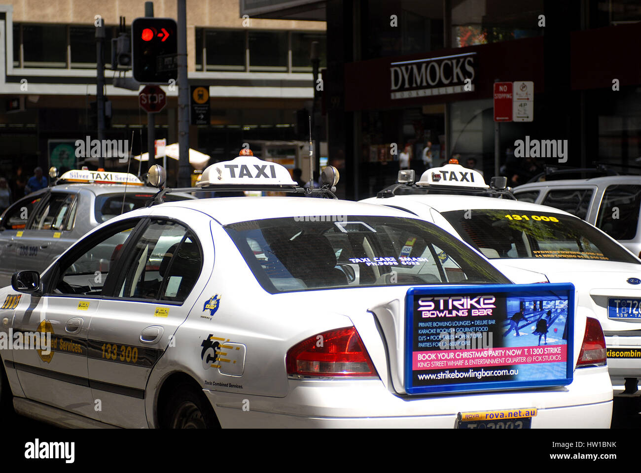 Taxi a Sydney Foto Stock