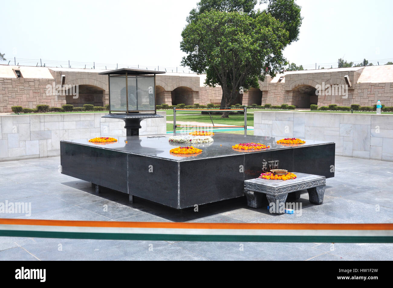 Memoriale del Mahatma Gandhi, Rajghat, Delhi, India del Nord, India, Asia (foto Copyright © by Saji Maramon) Foto Stock
