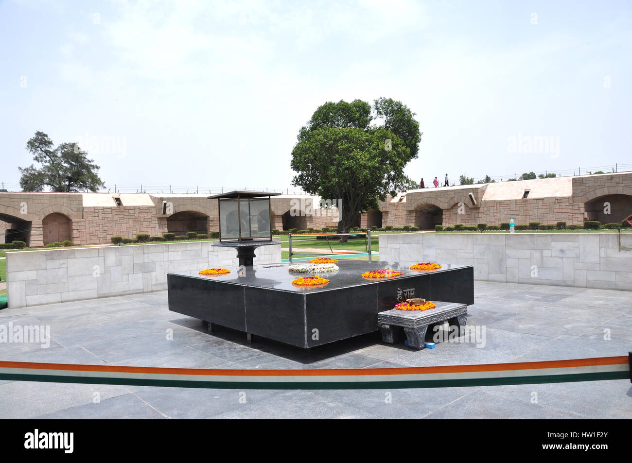 Memoriale del Mahatma Gandhi, Rajghat, Delhi, India del Nord, India, Asia (foto Copyright © by Saji Maramon) Foto Stock
