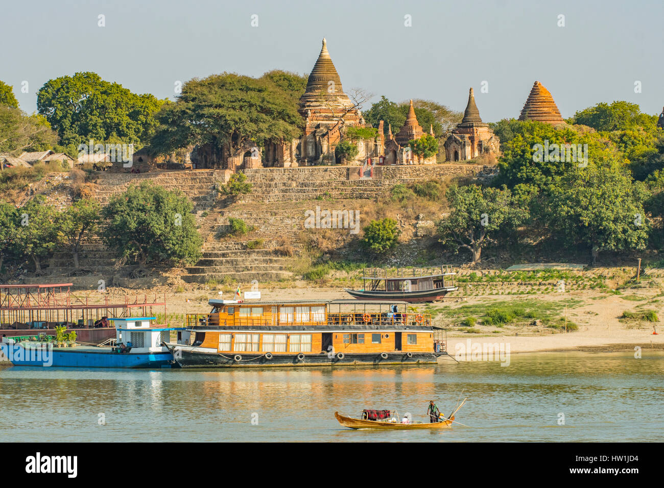 Pagoda di Bagan, Myanmar Foto Stock