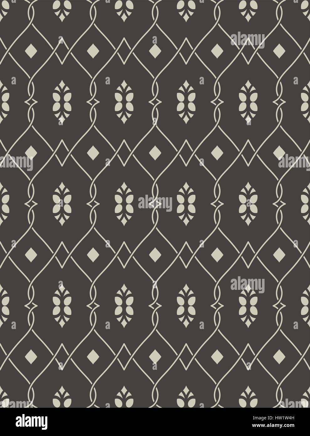Seamless pattern in stile arabo. Abstract background islamico. Tradizionale orientale con texture che interseca le linee di curvatura. Elemento vettore di un grafico Illustrazione Vettoriale