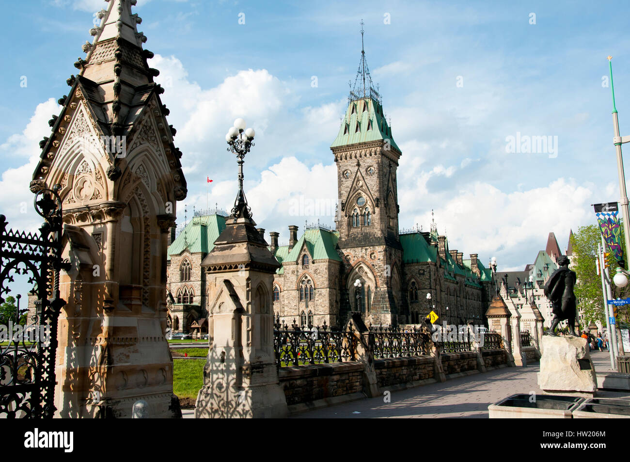 Il Parlamento ingresso - Ottawa - Canada Foto Stock