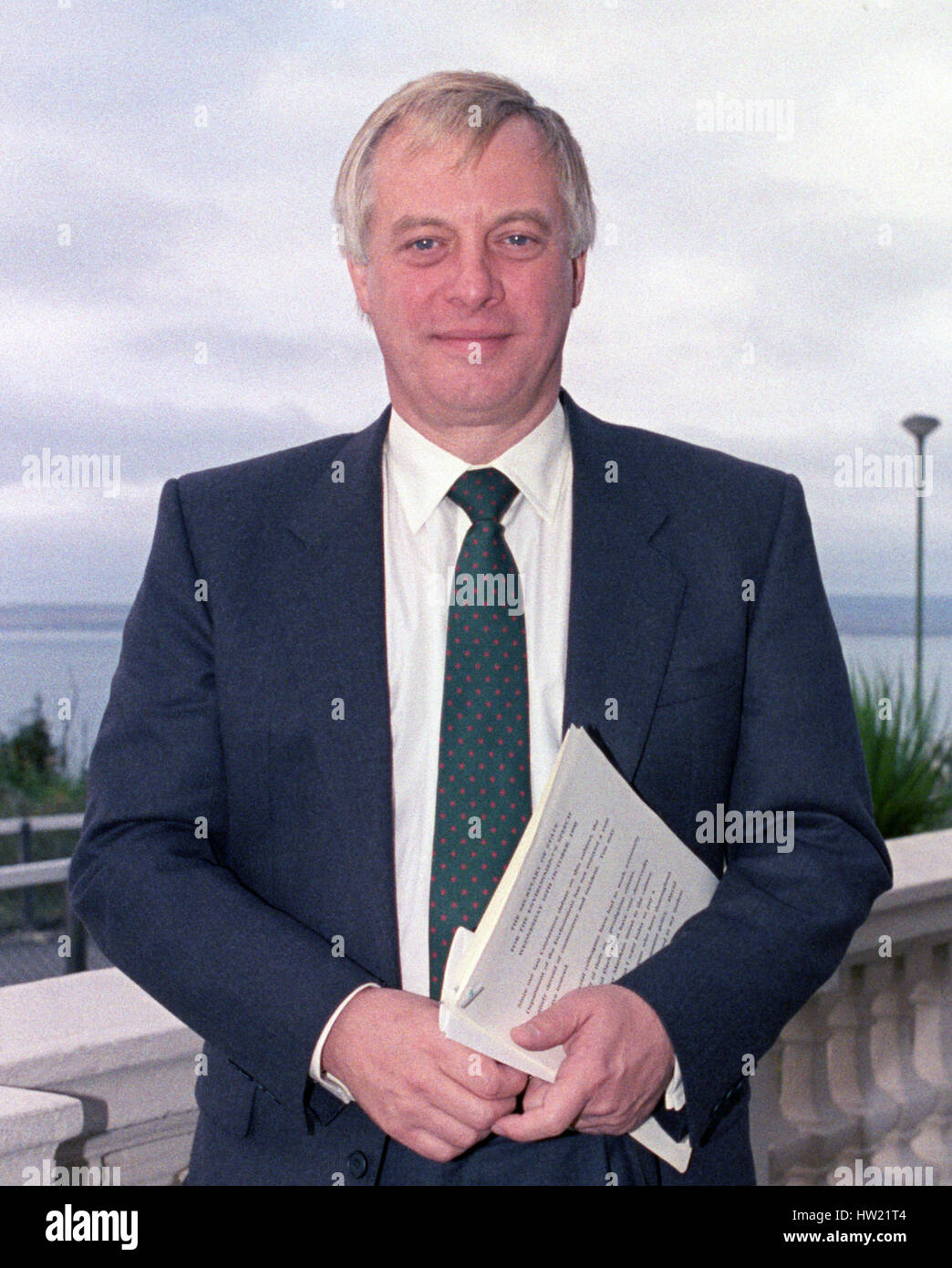 Chris Patten presso il congresso del Partito conservatore di Bournemouth. Foto Stock