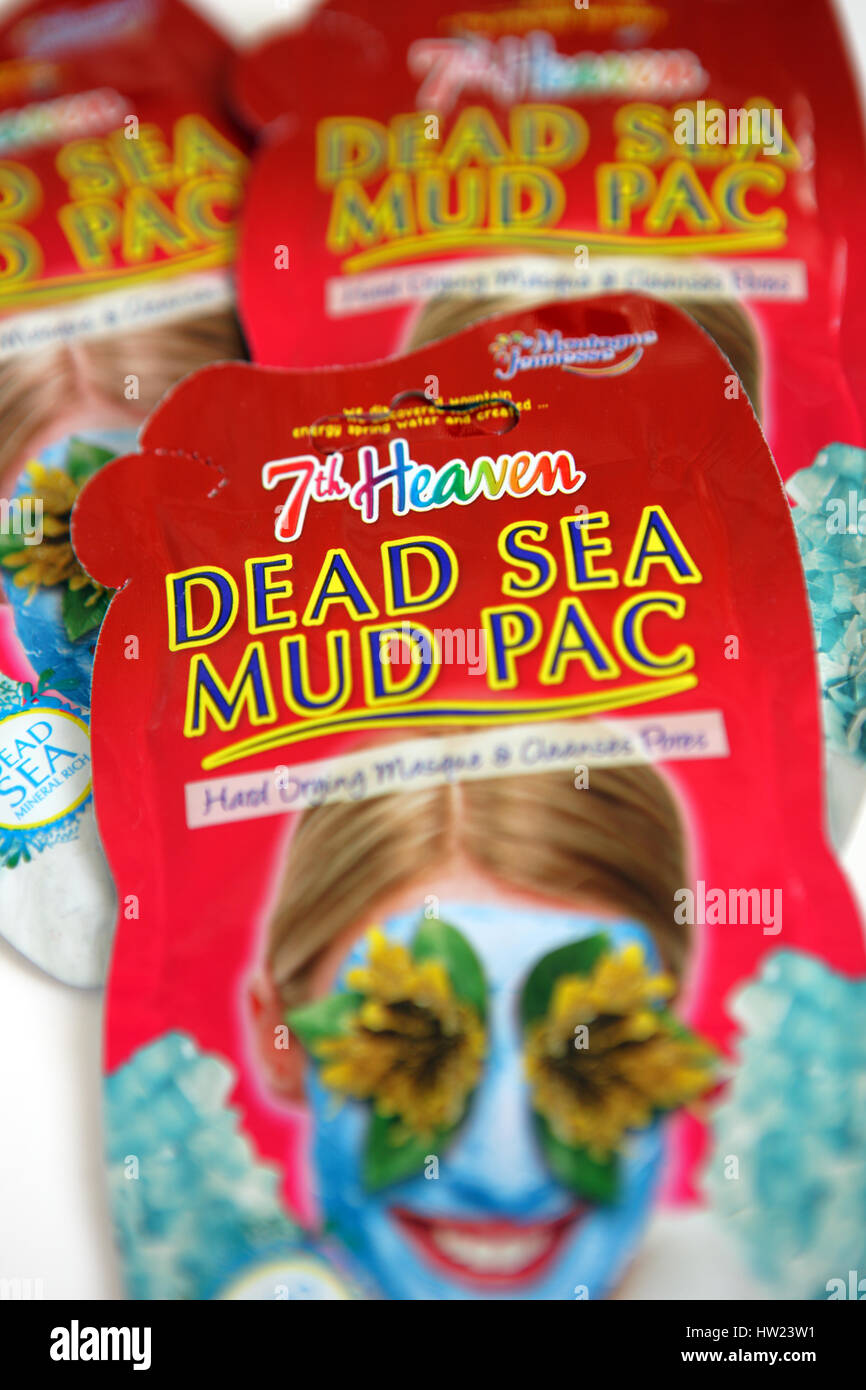 Per il viso maschere di fango Foto Stock