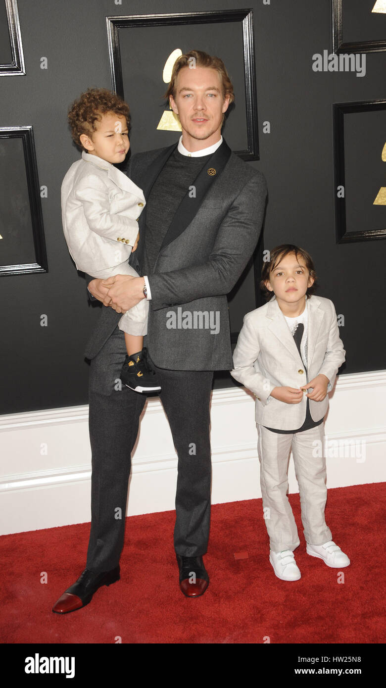 La 59th Annual Grammy Awards arrivi con: Diplo dove: Los Angeles, California, Stati Uniti quando: 13 Feb 2017 Foto Stock