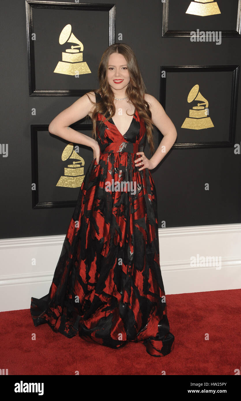 La 59th Annual Grammy Awards arrivi con: Jesse dove: Los Angeles, California, Stati Uniti quando: 13 Feb 2017 Foto Stock