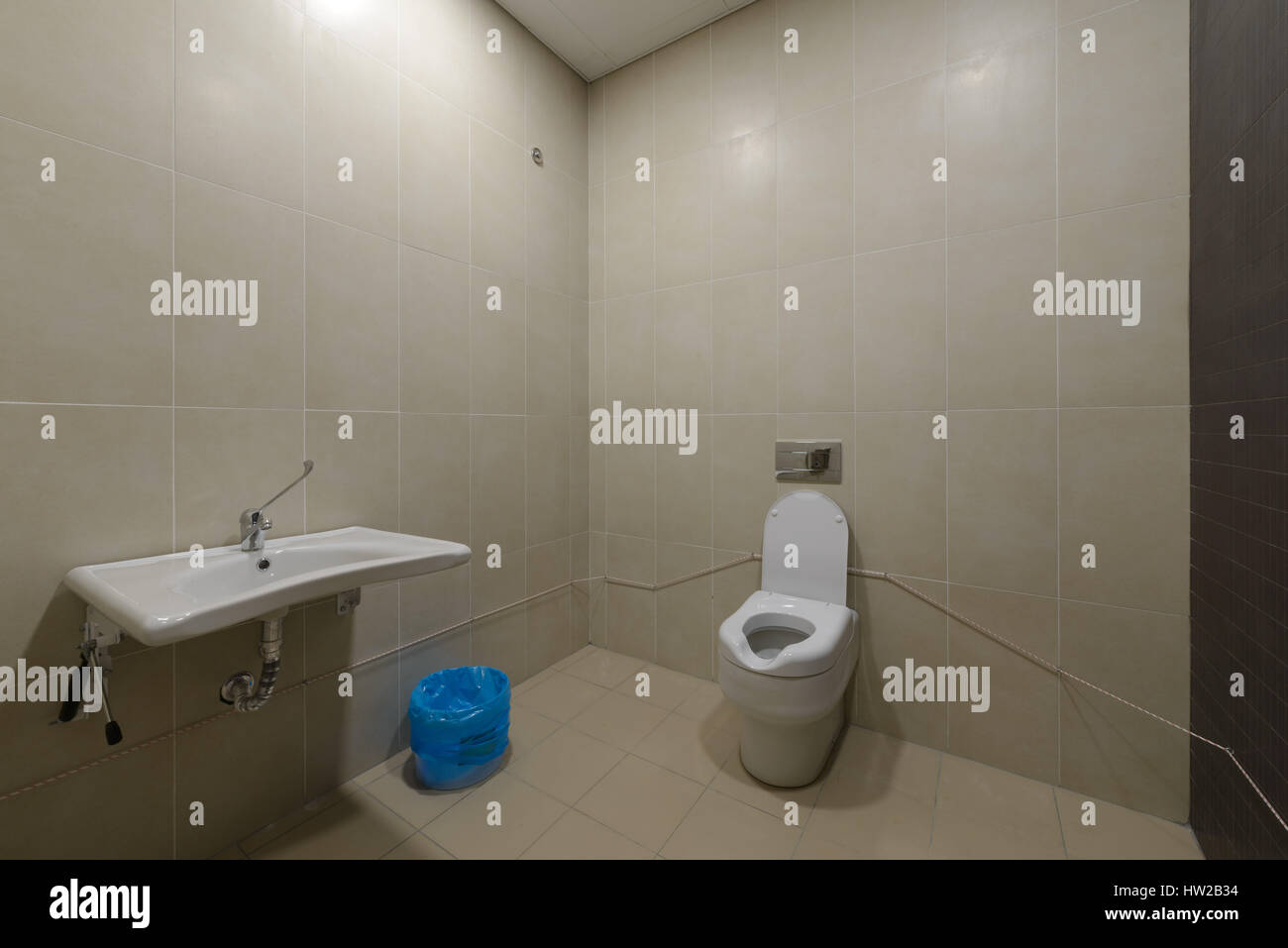 Disabili Toilette pubblica Foto Stock