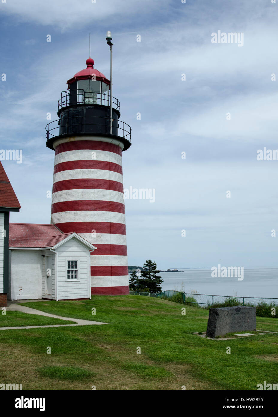 Quoddy Capo Faro Foto Stock