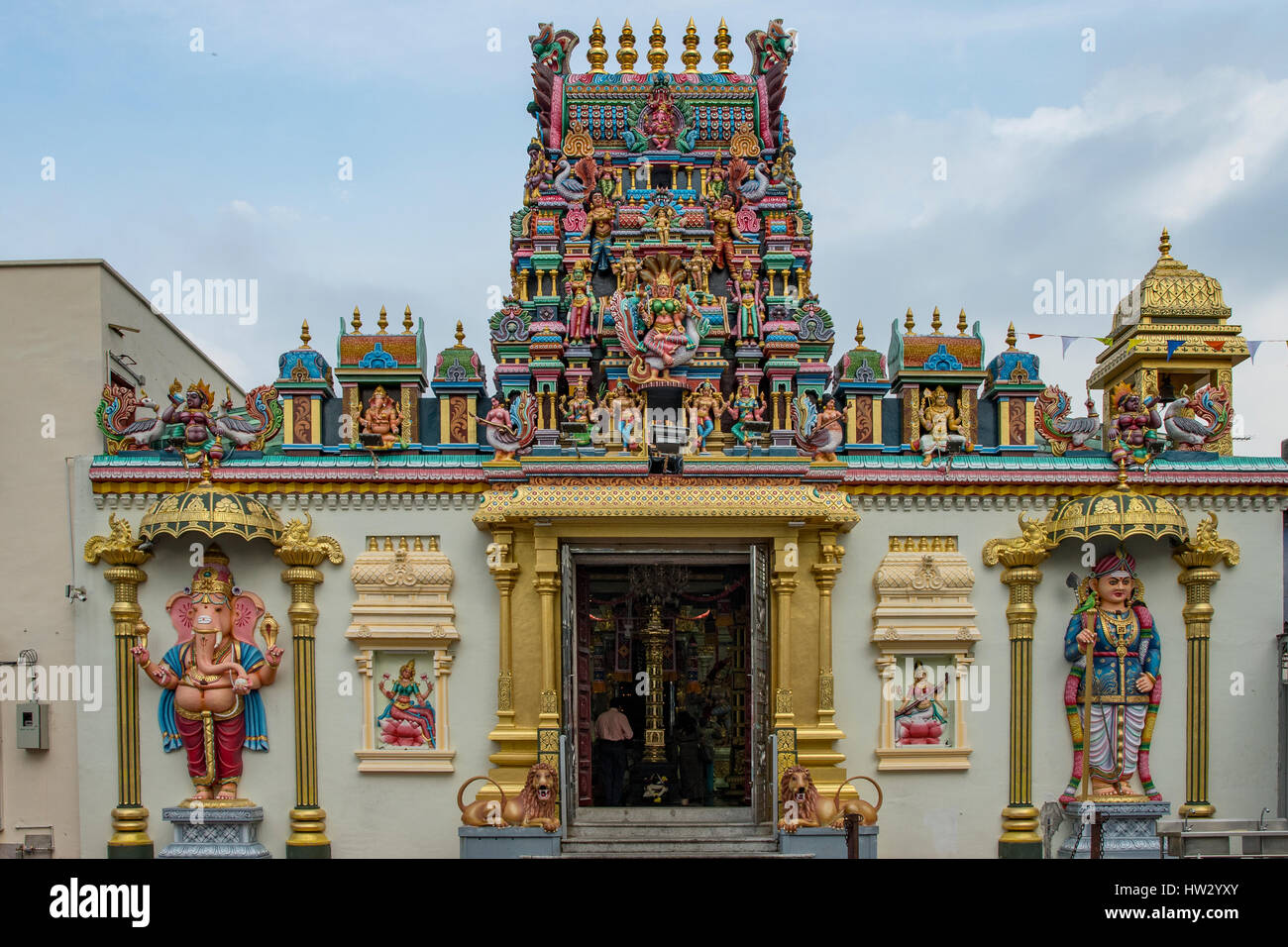 Maha Sri Mariamman Temple, Georgetown, Penang, Malaysia Foto Stock