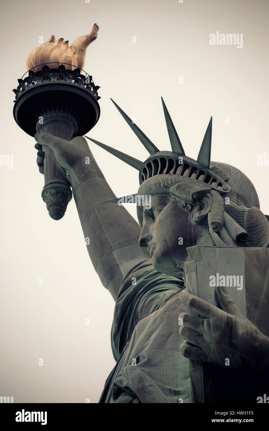 Stati Uniti d'America, New York New York City, la Statua della Libertà monumento nazionale Foto Stock