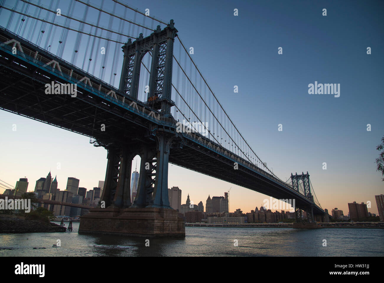 Stati Uniti d'America, New York New York City Manhattan Bridge Foto Stock