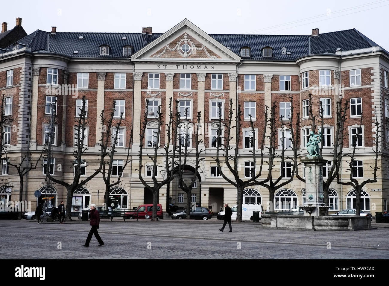 Appartamento imponente blocco su Frederiksberg Allé , Copenhagen, Danimarca Foto Stock