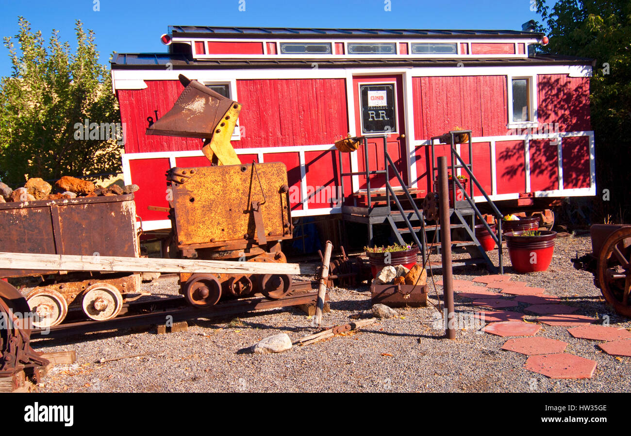 Lo sviluppo economico edificio, Eureka, Nevada Foto Stock