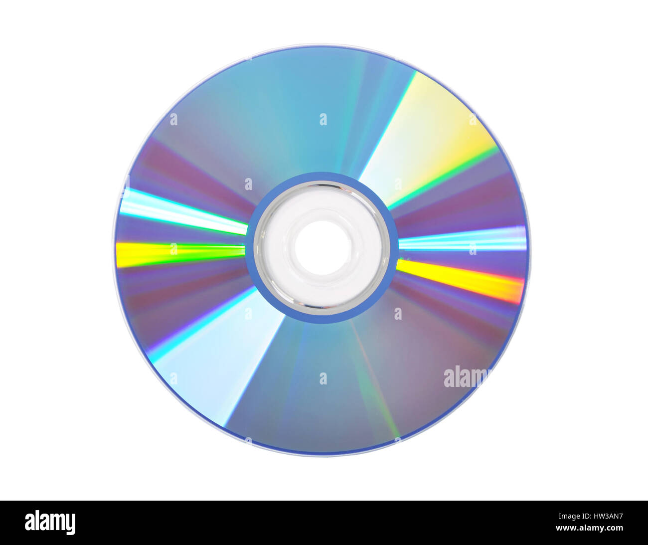 Blu disco DVD isolato Foto Stock
