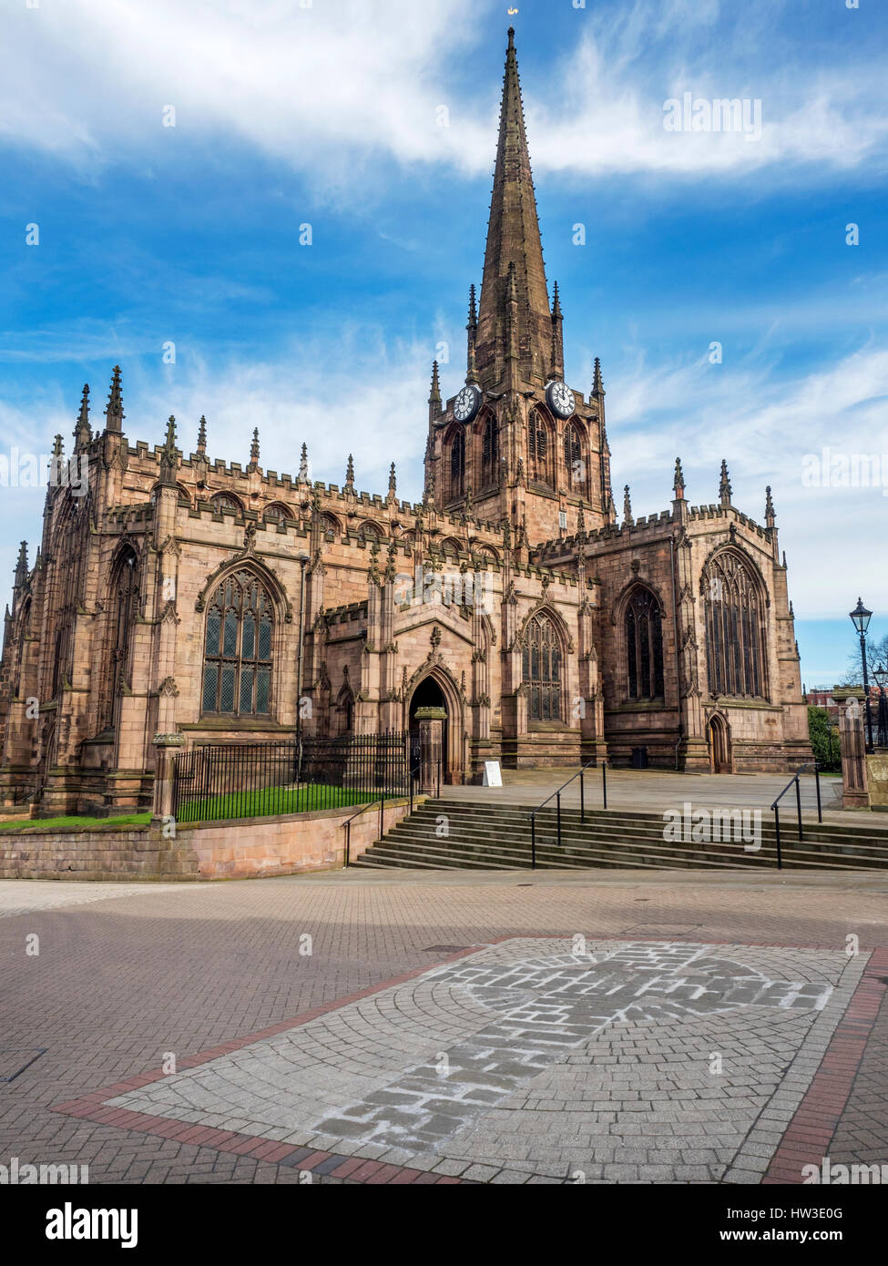 Minster Chiesa di Tutti i Santi Rotherham un luogo di culto cristiano per oltre mille anni il South Yorkshire Inghilterra Foto Stock