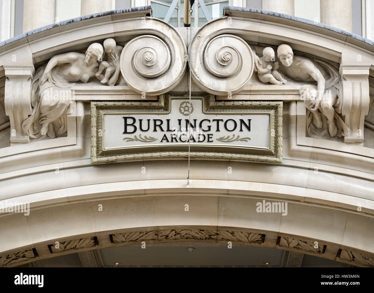 Burlington Arcade, Piccadilly, Londra, Regno Unito Foto Stock
