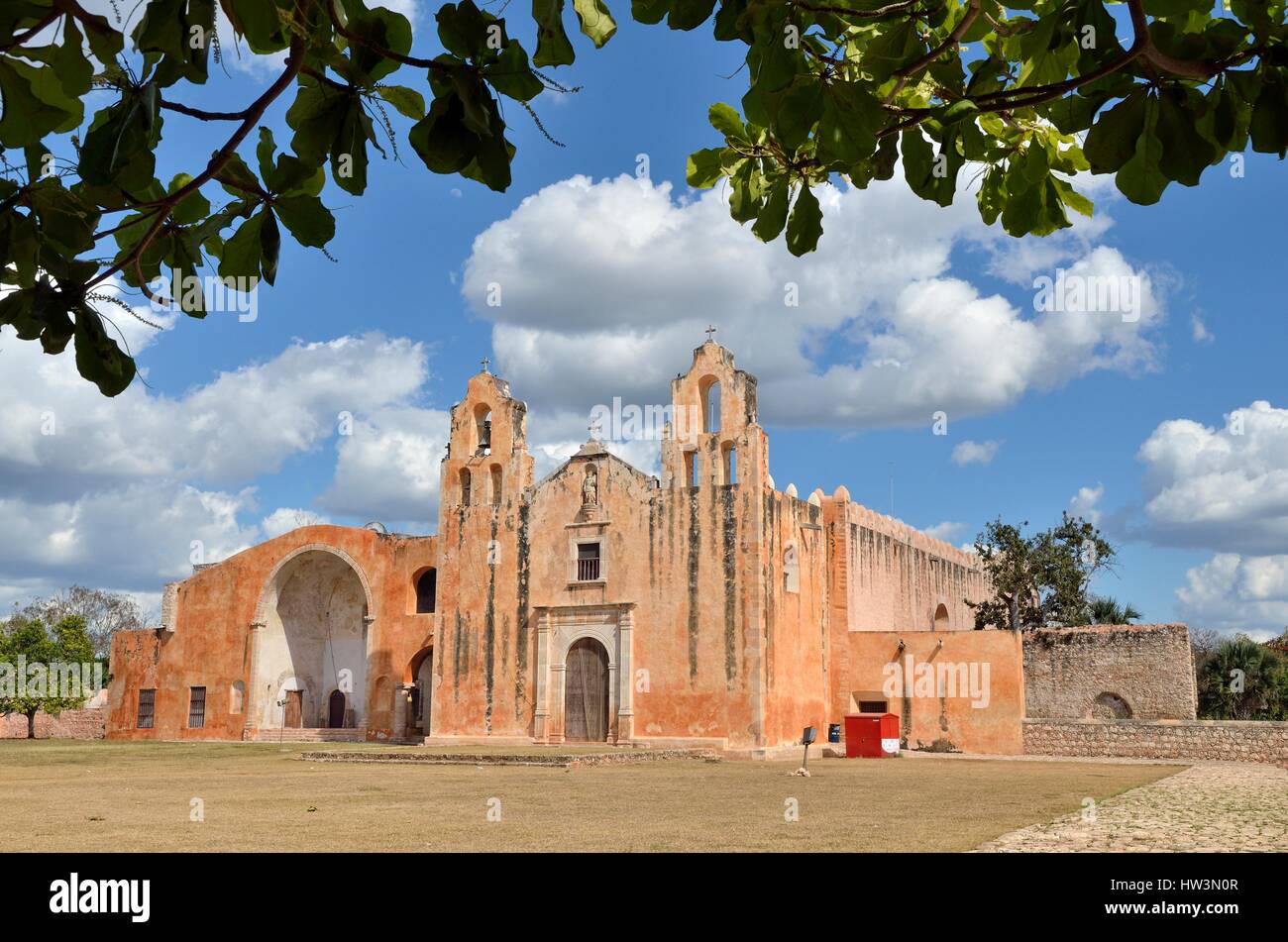 Minster San Michele, Mani dello stato dello Yucatan, Messico Foto Stock