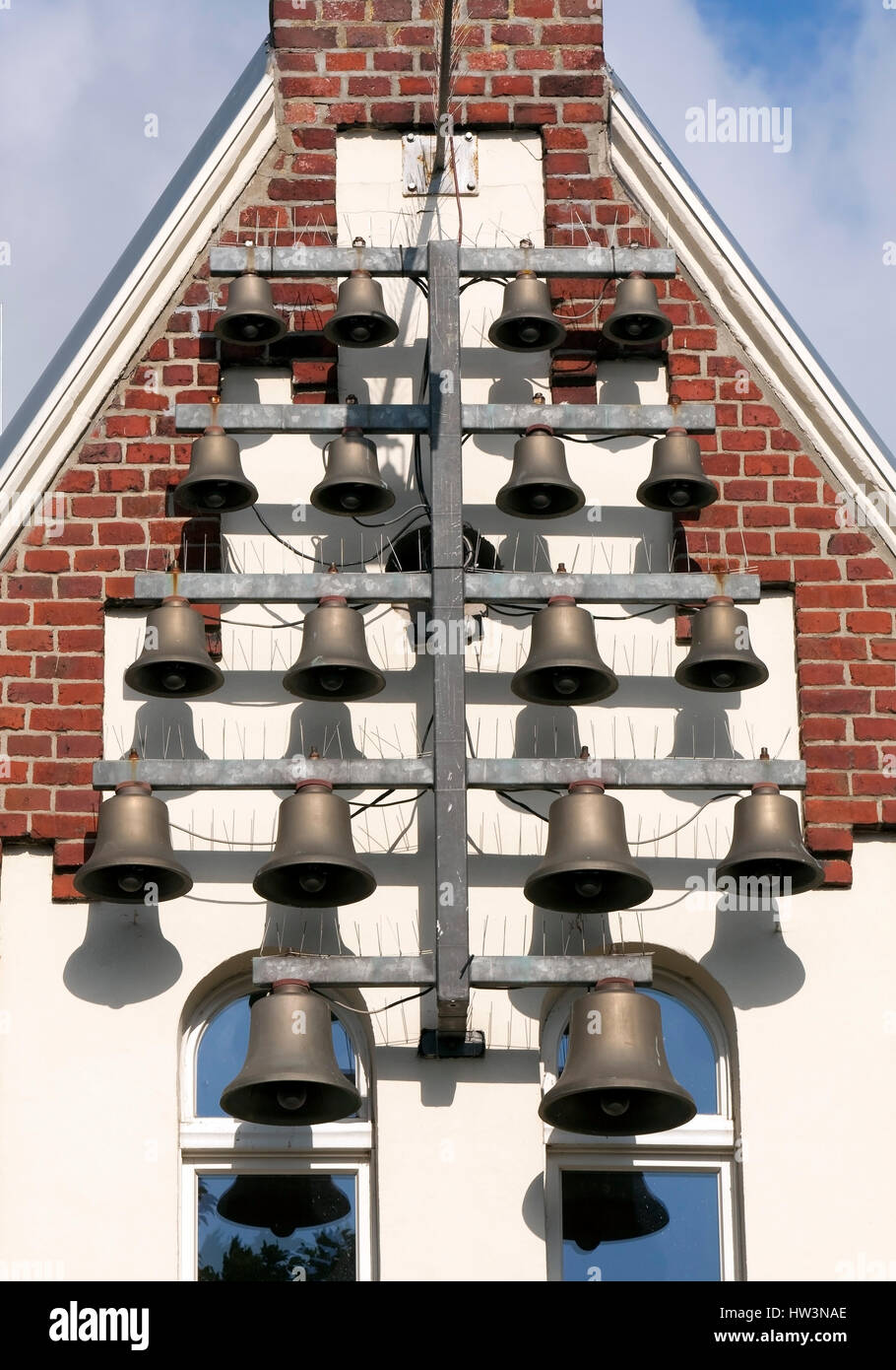 Suono di campana di Vestfalia Museum, Gescher, Münsterland, Renania settentrionale-Vestfalia, Germania Foto Stock