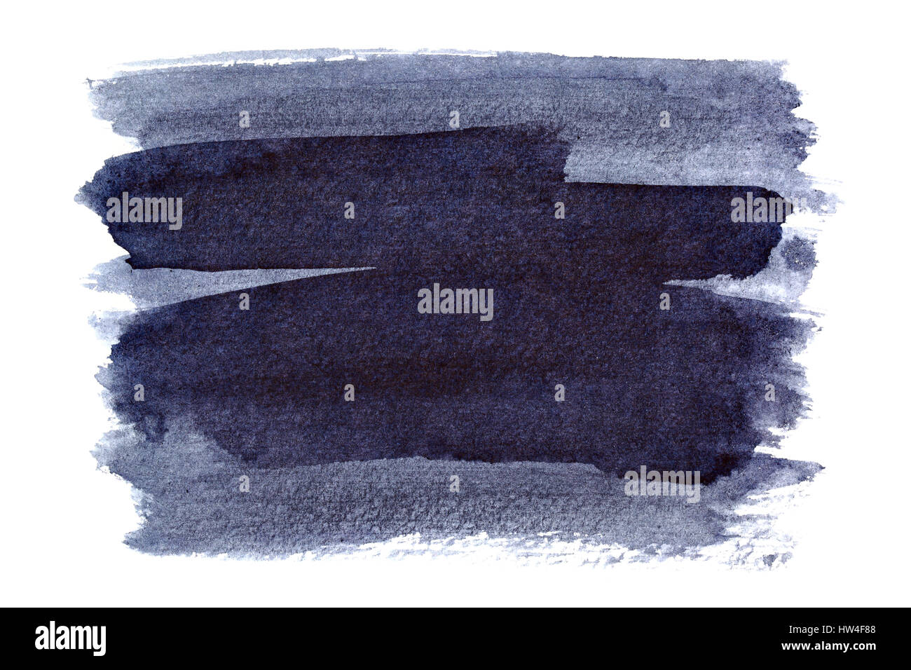 Colore bluastro pennellate isolato su uno sfondo bianco. Elemento per il design e lo spazio per il testo Foto Stock