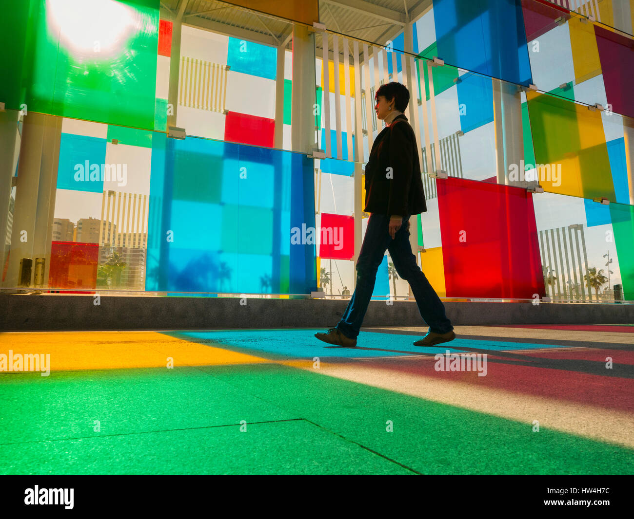 Centro Pompidou Museo arte moderna. Costa del Sol, Malaga. Andalusia Spagna meridionale. Europa Foto Stock