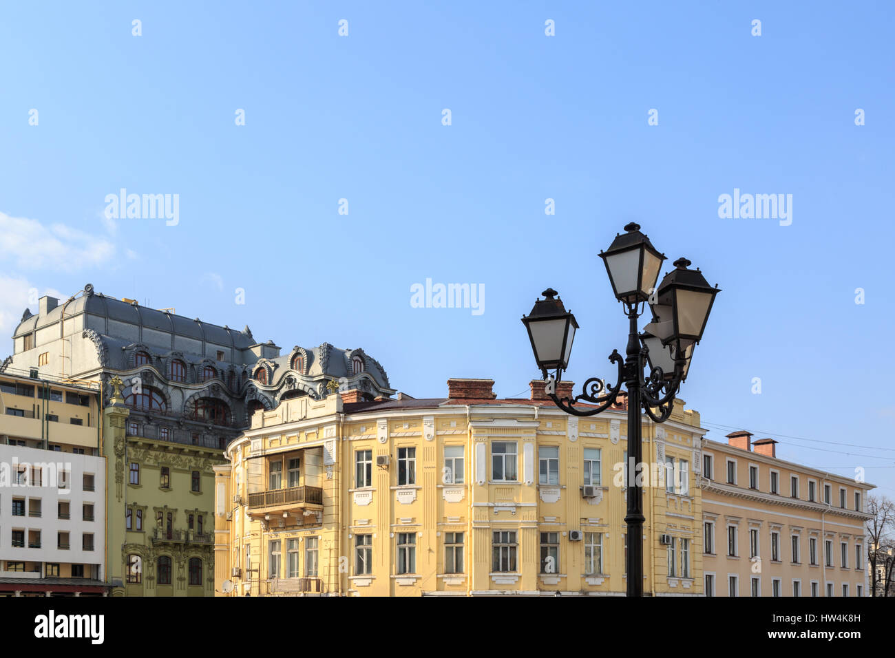 Hrets'ka Square a Odessa, Ucraina Foto Stock