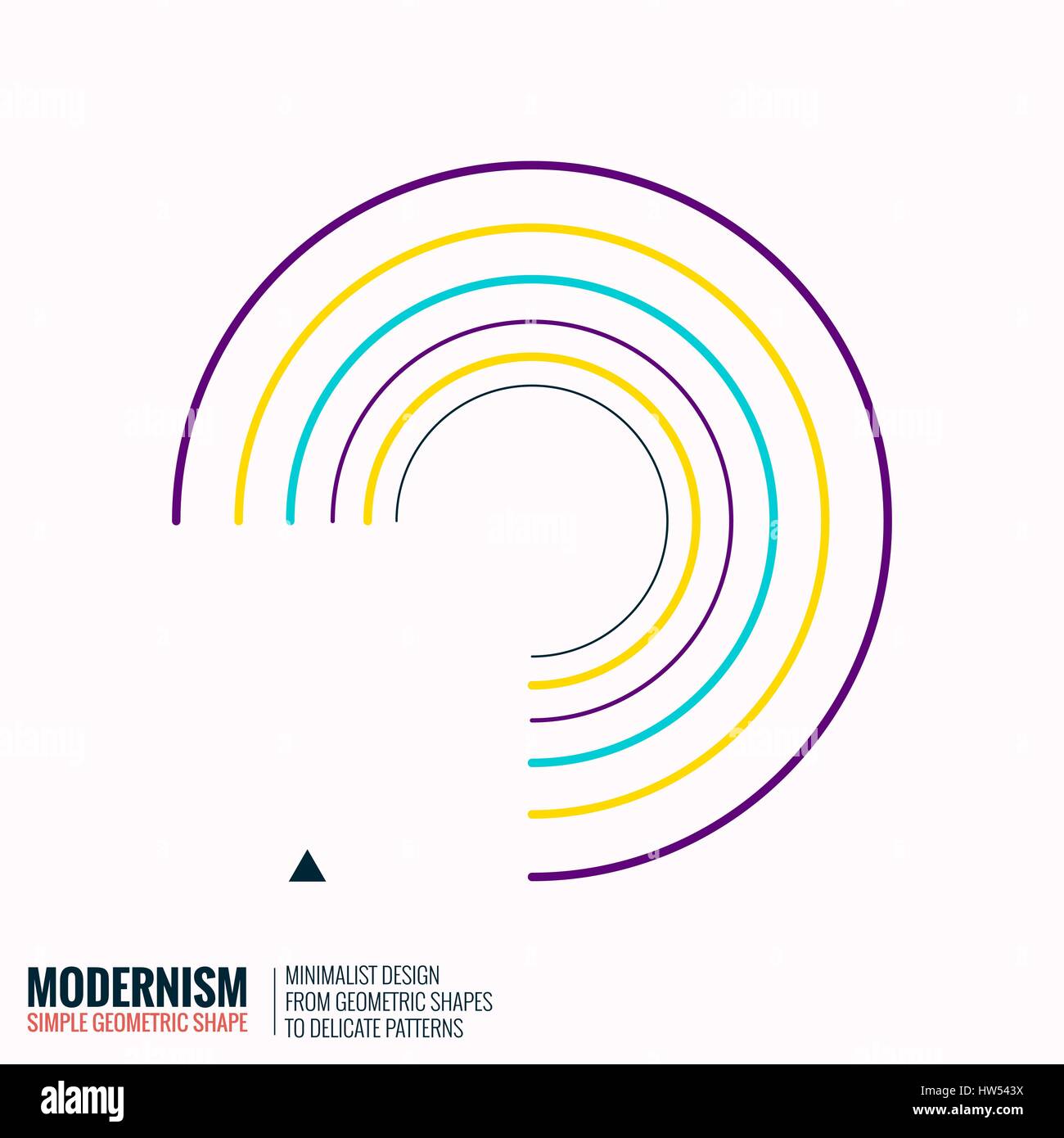 Minimalista design geometrico Illustrazione Vettoriale