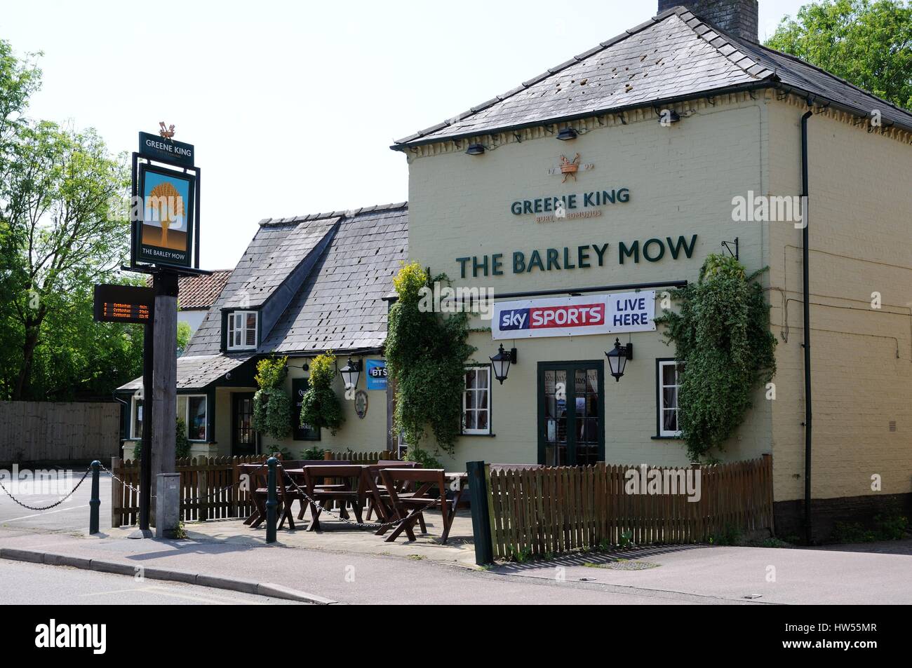 L'ORZO MOW, Histon Cambridgeshire, tenuto l'ultimo registrato "Horkey Cena" che è stato tenuto per festeggiare la fine del raccolto Foto Stock