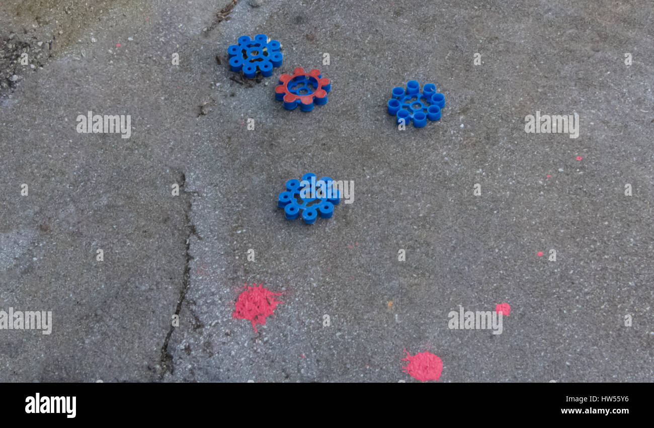 Pistola giocattolo cap munizioni Foto Stock