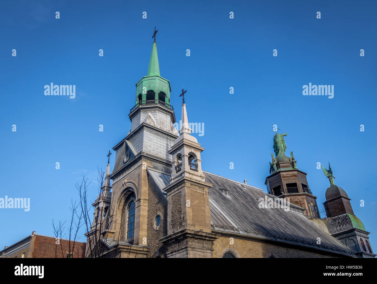 Notre-Dame-de-Bon-Secours Cappella - Montreal, Quebec, Canada Foto Stock