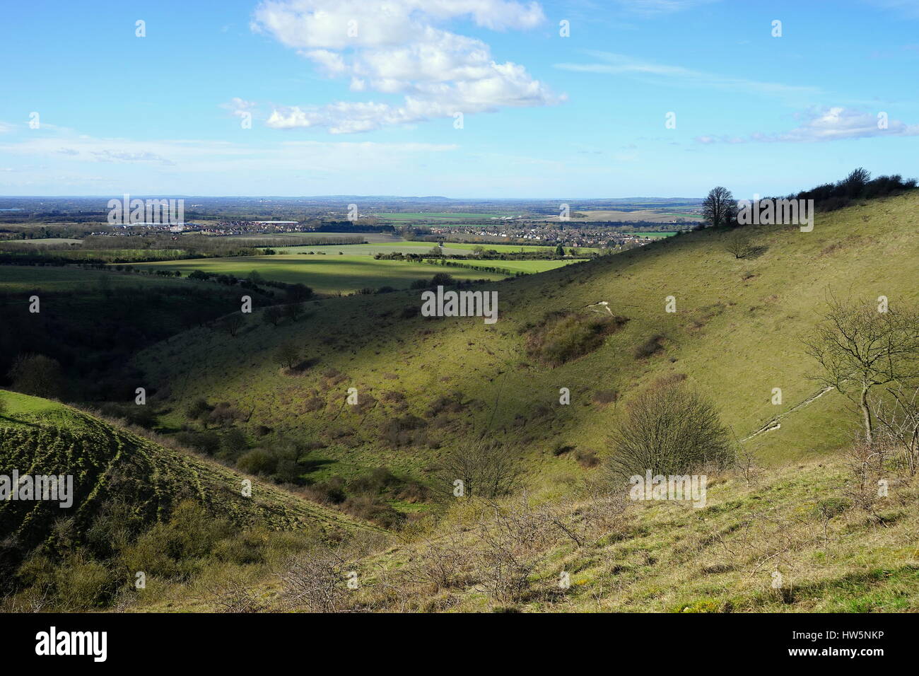 Una vista da Ivinghoe Colline Foto Stock