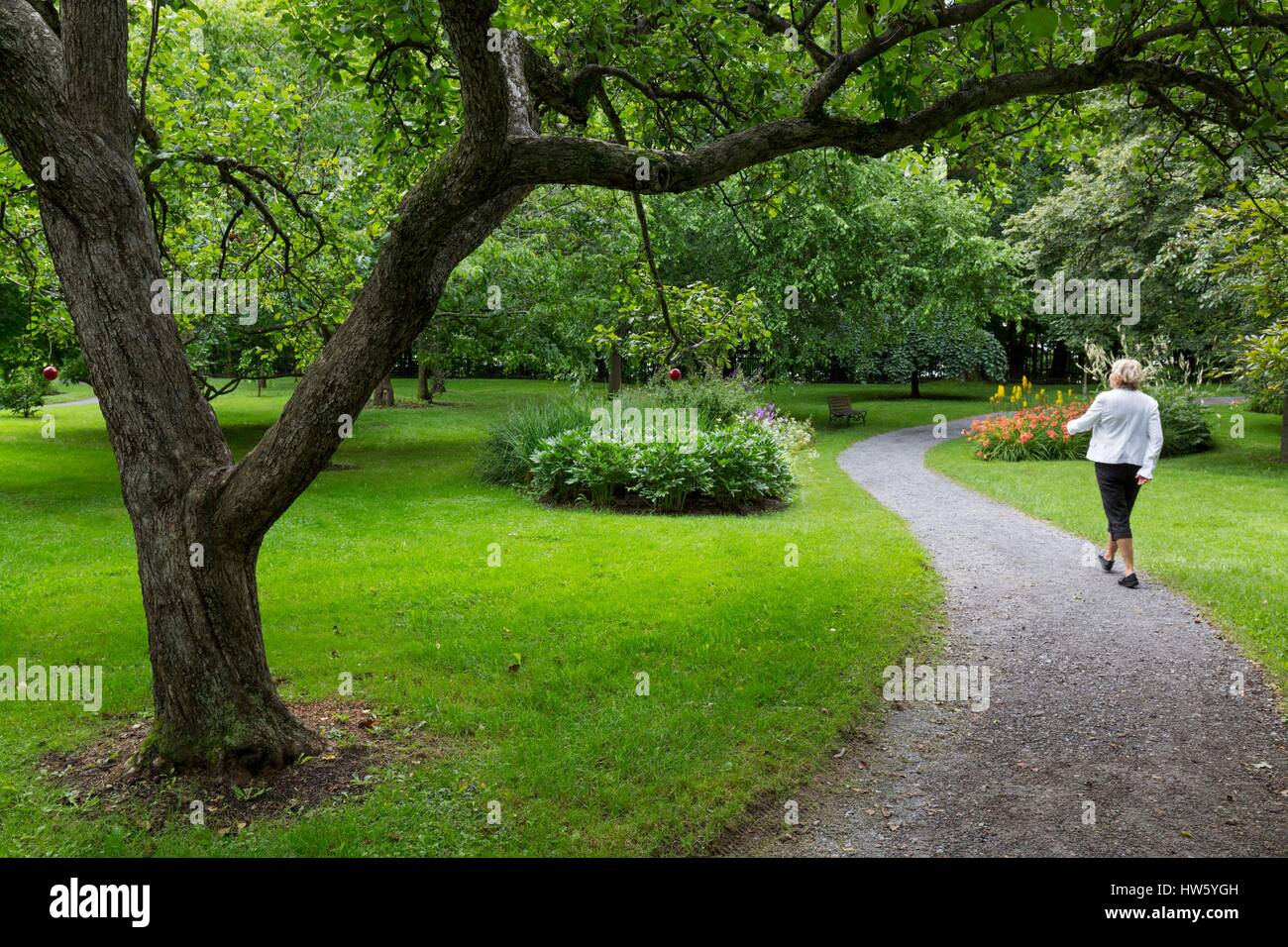 Canada, Québec, Provincia di Quebec City, i giardini del Bois de Coulonge park Foto Stock