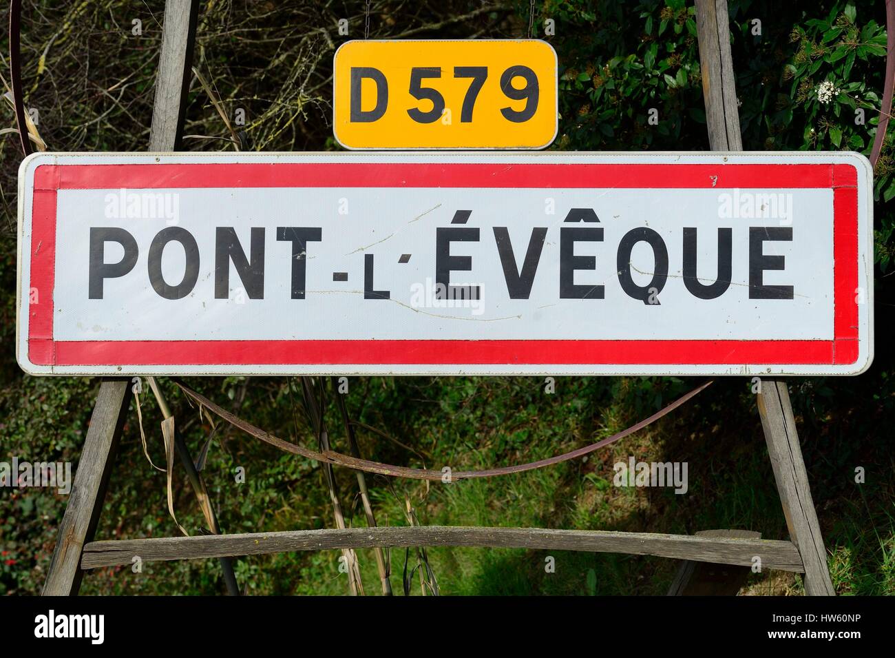 Francia, Calvados, Pays d'Auge, Pont l'Eveque Foto Stock